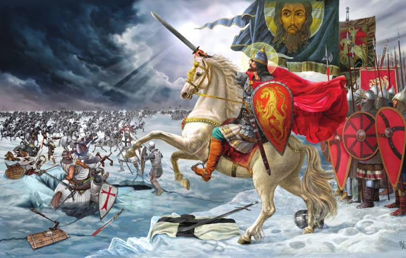 12 апреля 1242г. было выиграно ледовое побоище Александром Невским