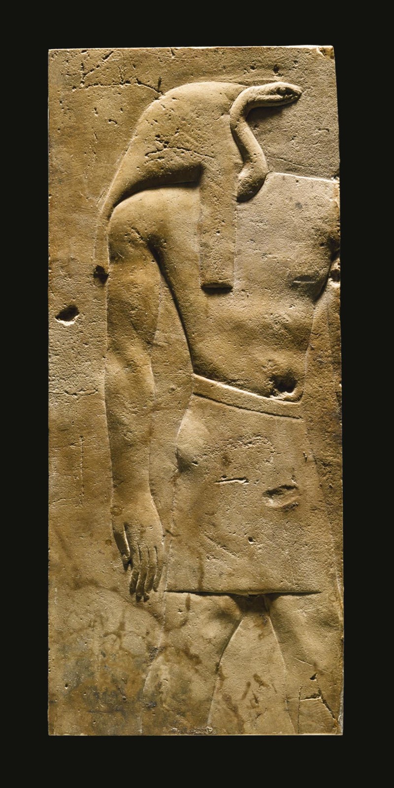 Известняковый рельеф, 30 династия, 380-200 до Н.Э. Продано за 25 000 $
