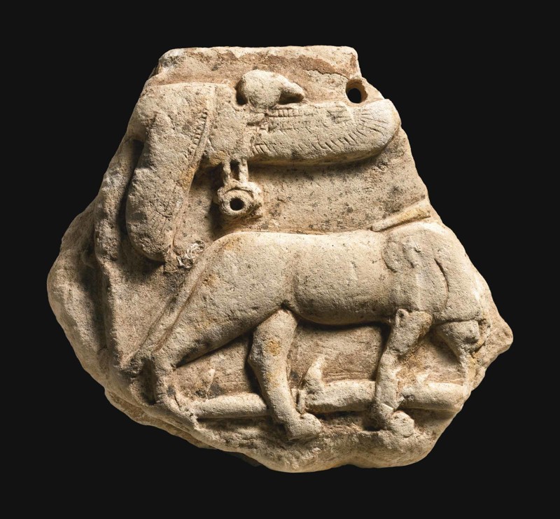 Известняковый рельеф, римский период, 50 до Н.Э. - 100 Н.Э., Продано за 3 375 $