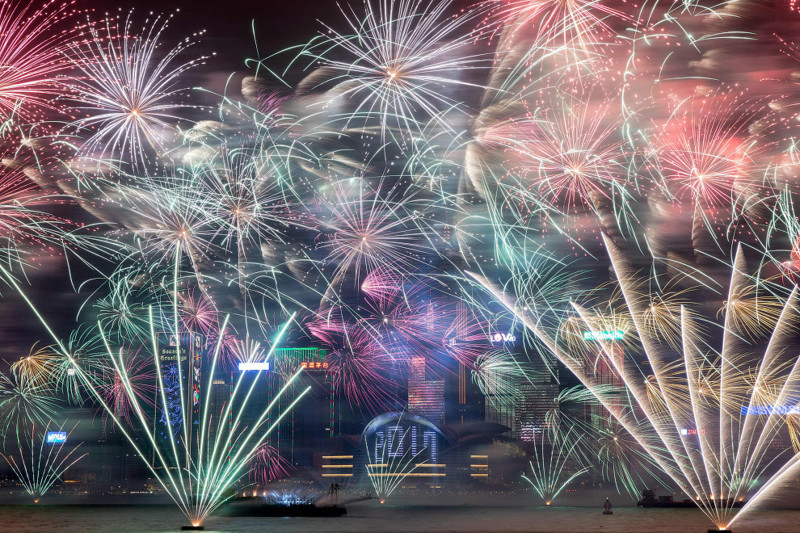Новый год в Гонконге, 1 января 2017.