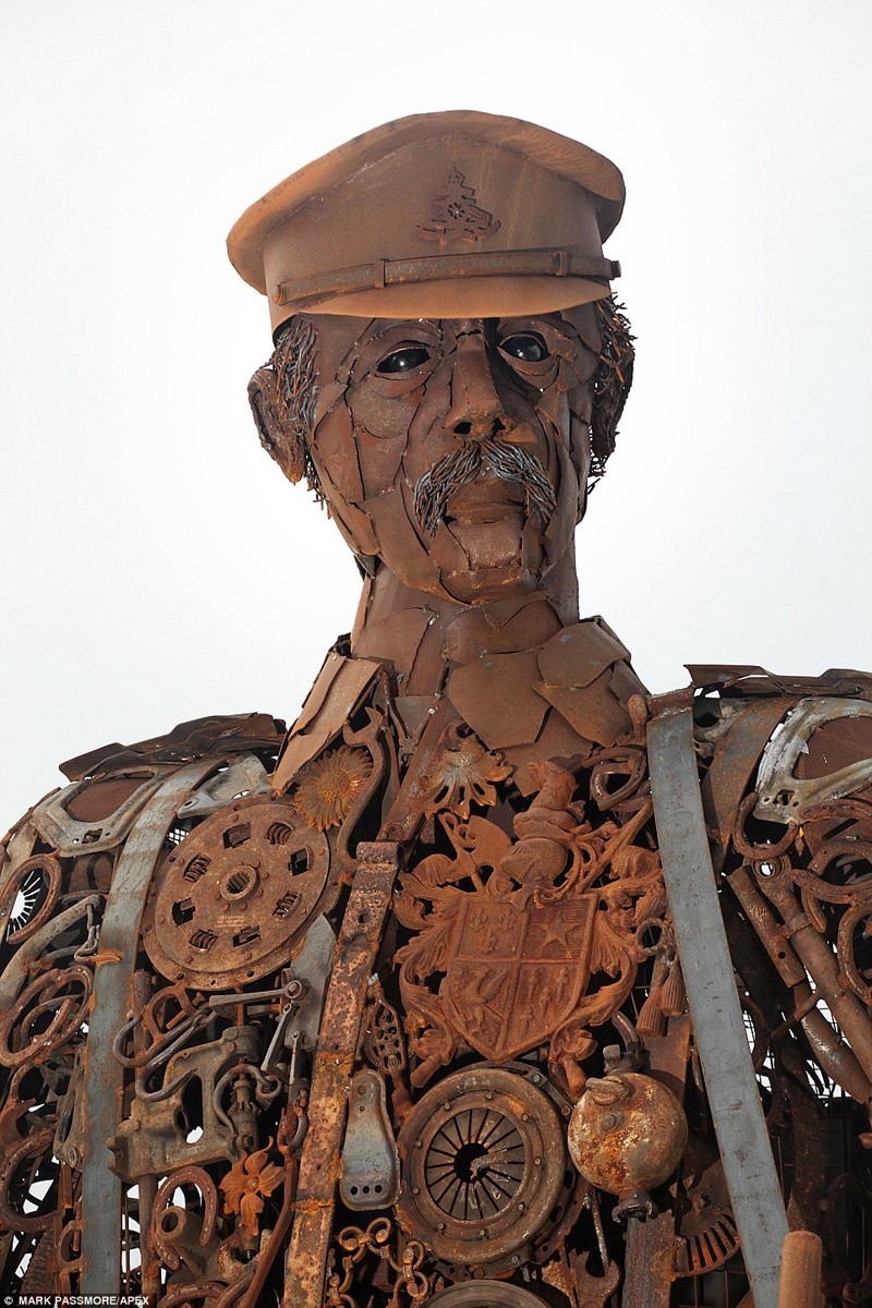 В Великобритании создали необычную скульптуру солдата Первой мировой