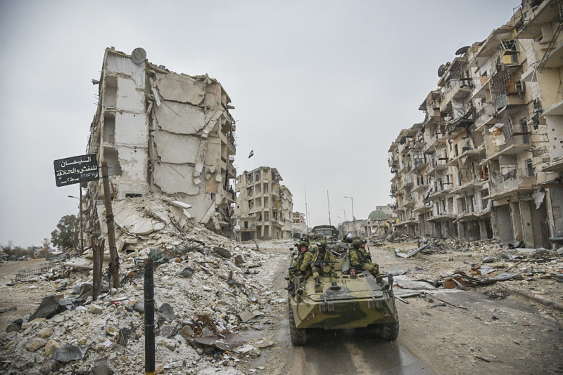 Опасные будни российских саперов в Алеппо