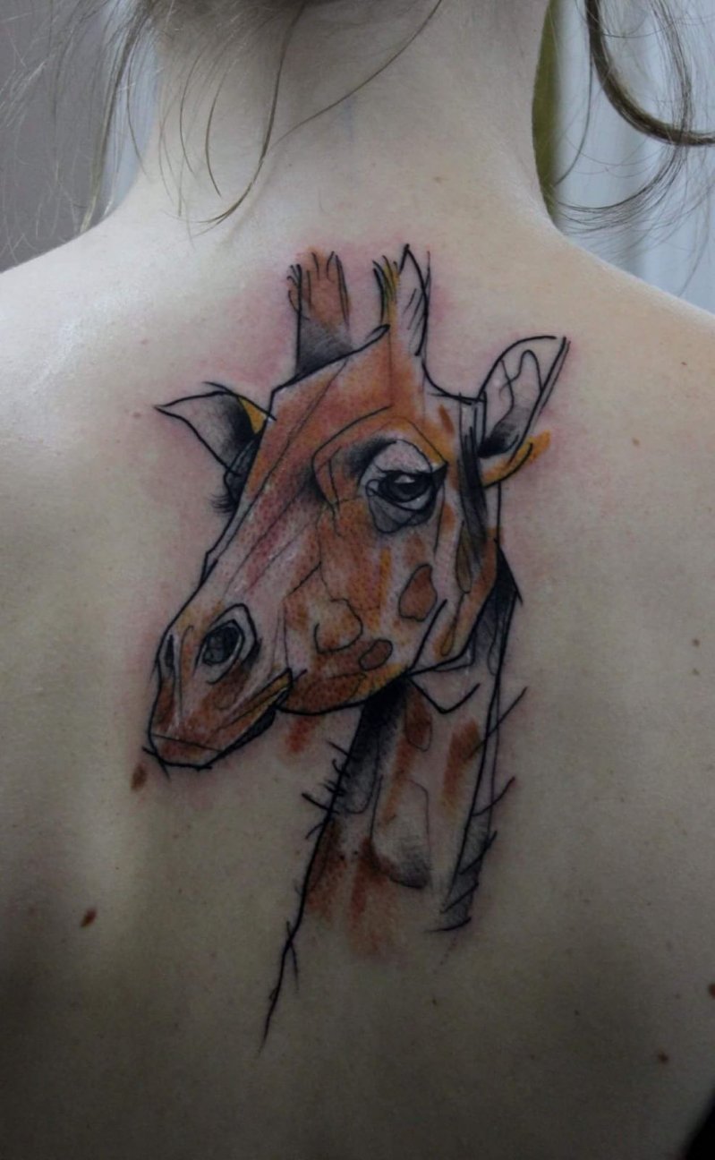 Татуировка жирафа 