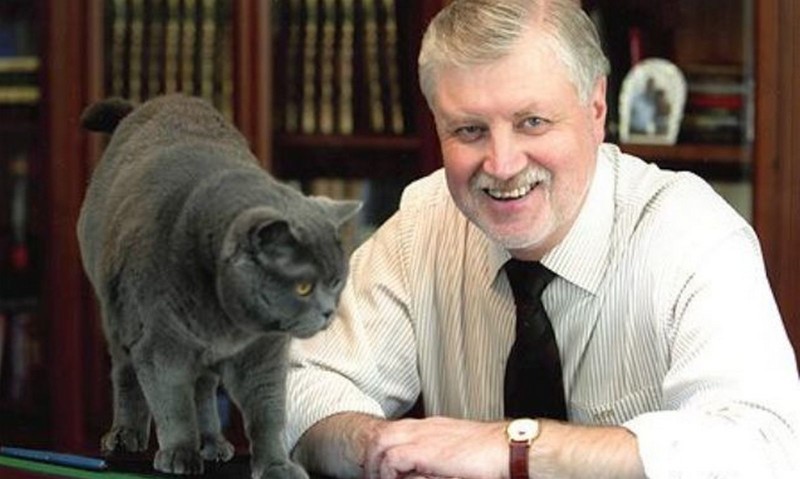 Сергей Миронов и кот Агат
