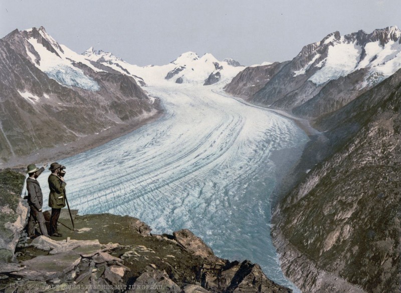 Вид на Большой Алечский ледник.