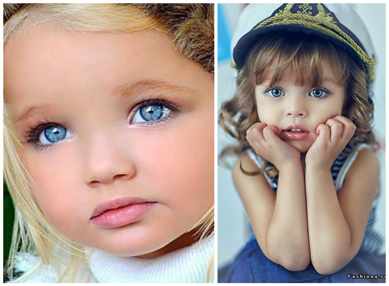 В нашей подборке дети-модели и признанные маленькие красавицы, да и просто симпатичные мордашки...