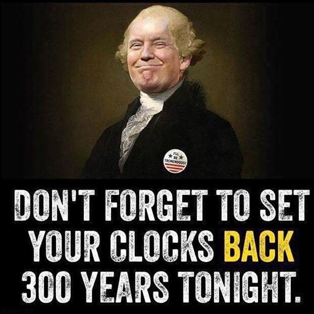Не забудьте перевести ваши часы на 300 лет назад
