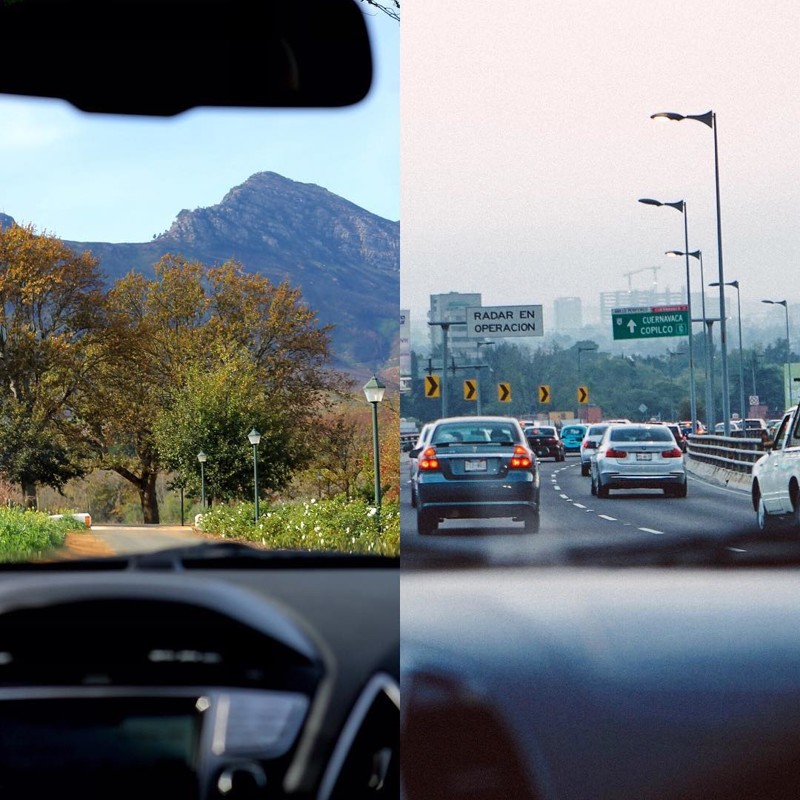 Бекка путешествует по ЮАР на машине (на снимке город Стелленбош), а Дэн поймал такси в Мехико