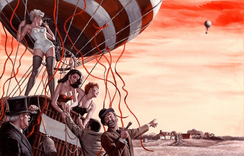 Война, женщины и приключения в исторических иллюстрациях Морта Кунстлера