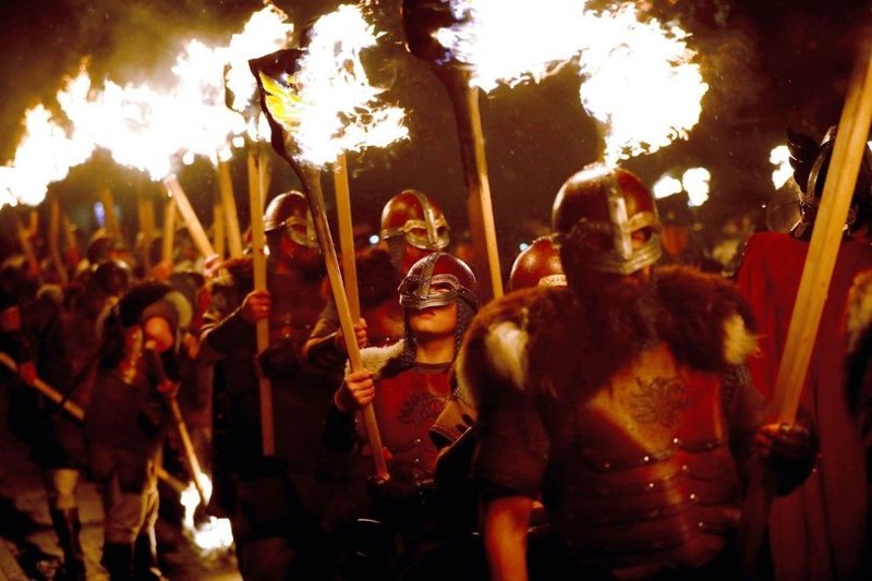  В Шотландии на этой неделе прошёл фестиваль викингов
