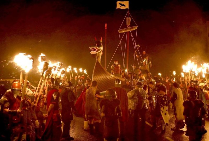  В Шотландии на этой неделе прошёл фестиваль викингов