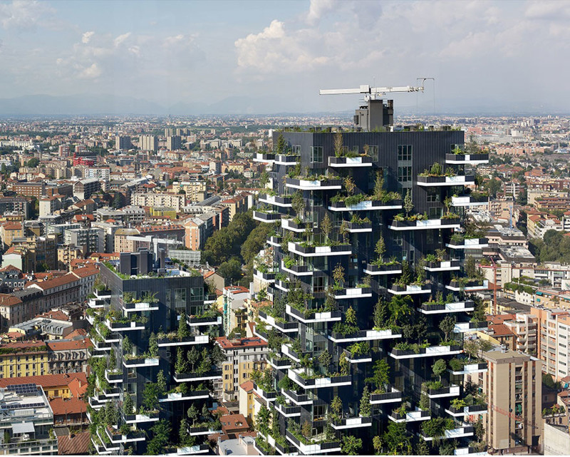 Первый "Вертикальный лес" появился в Милане, Италия 