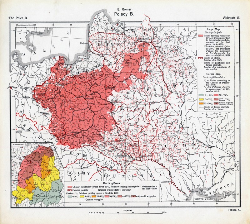 Польский географическо-статистический Атлас, 1921