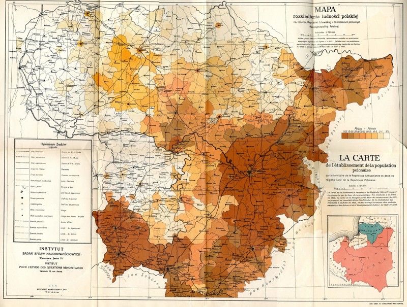 Польское население Литвы в 1929 году
