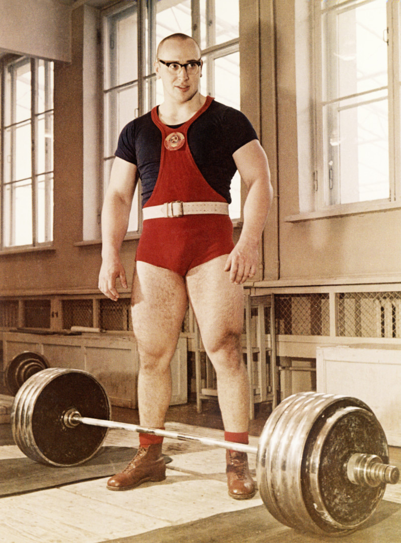 Олимпийский чемпион Юрий Власов, 1960 год.