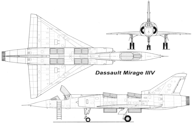 Mirage IIIV (V) французский самолет вертикального взлёта