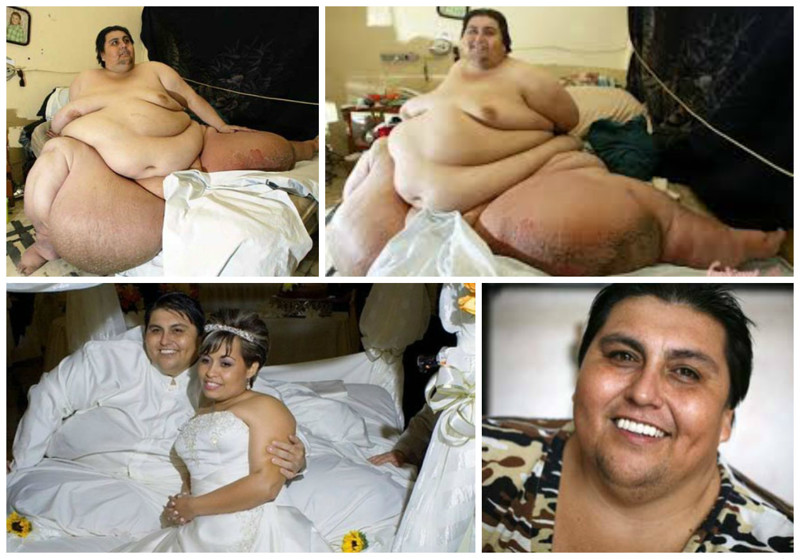 Мексиканец Мануэль Урибе - 590 кг (похудел на 187 килограмм и скончался в возрасте 48 лет)
