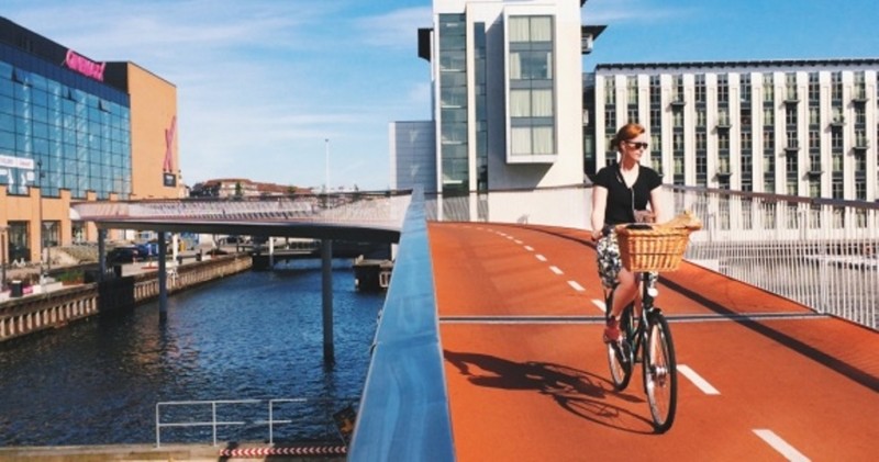 Велосипеды правят бал на дорогах Копенгагена