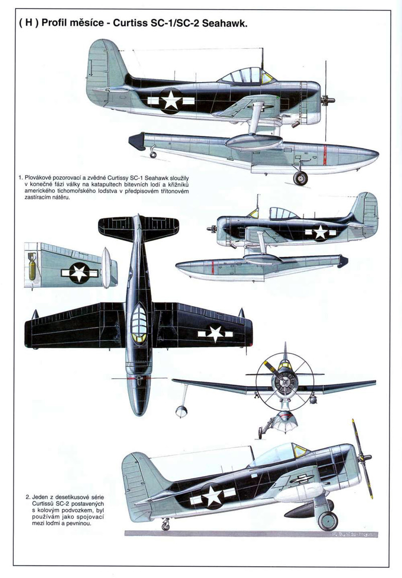 Последний катапультный самолёт американского флота Curtiss SC Seahawk