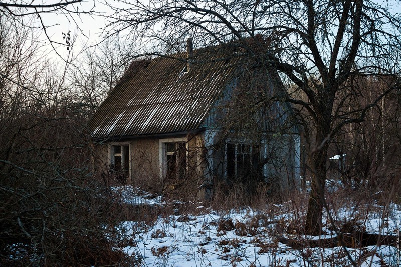 Покинутое Село в Чернобыле! Новогодняя прогулка