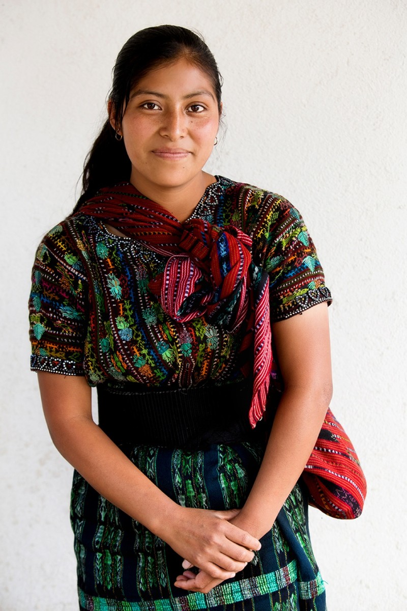 Девушка из народа Какчикели (Майя) г. Солола, Гватемала