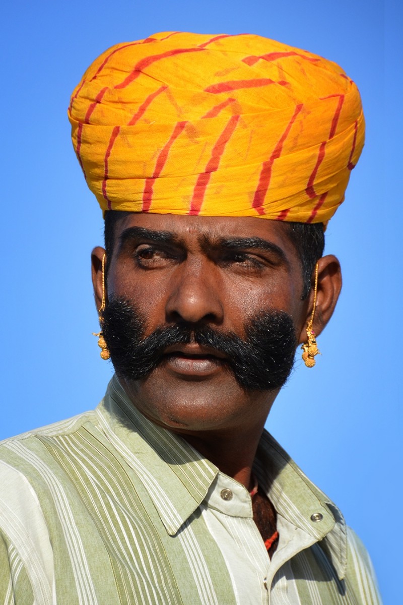 Раджастханец г. Джайсалмер, штат Раджастхан, Индия