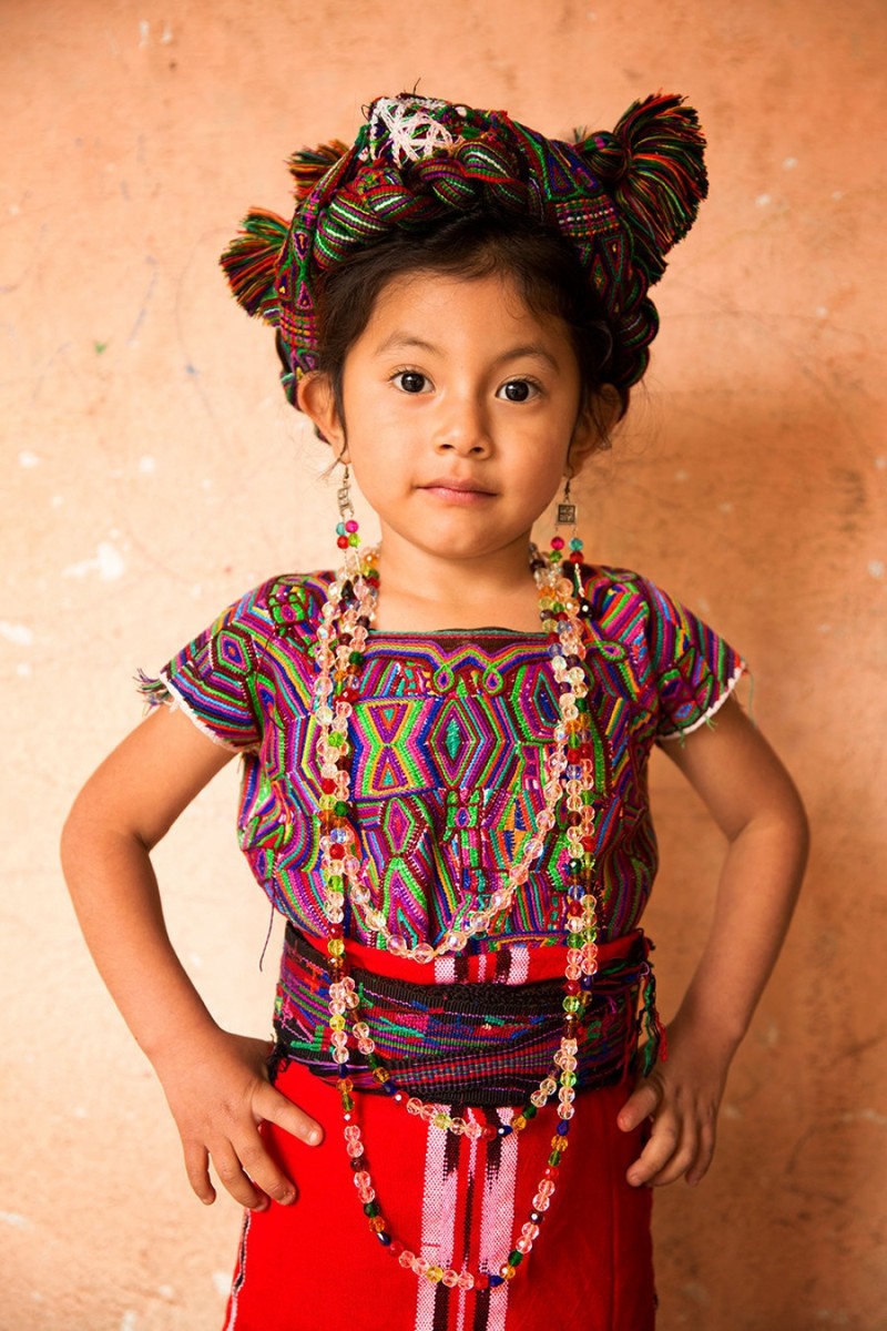 Девочка из общины Иксил (Майя) район Треугольник Иксил, Гватемала