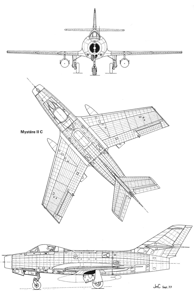 Dassault Mystère II первый французский самолет превысивший скорость звука