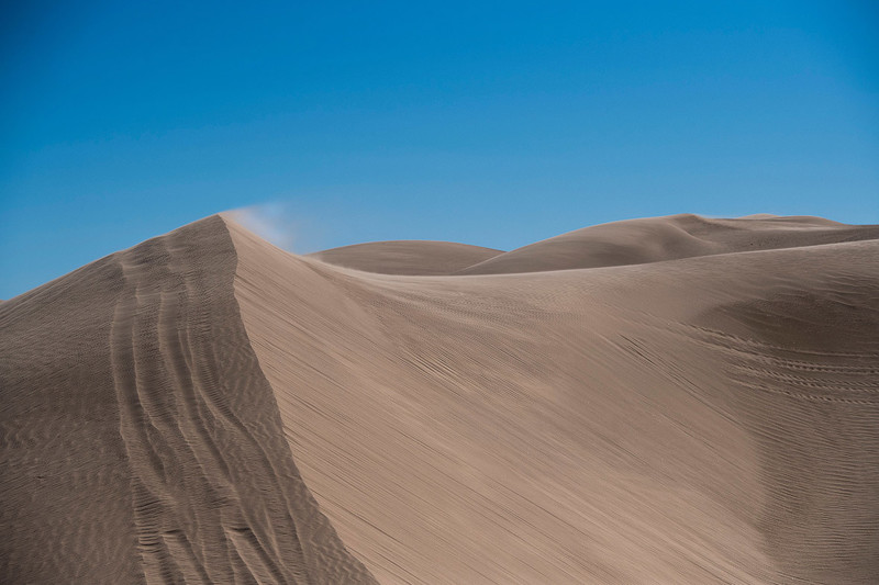 Песчаные дюны в Калифорнии вблизи мексиканской границы 