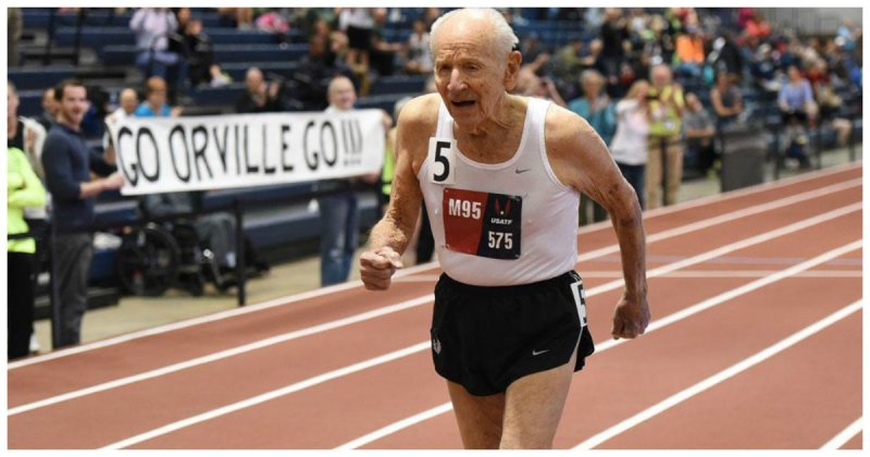  99-летний ветеран обогнал 92-летнего соперника на чемпионате по бегу