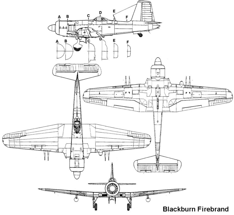 Blackburn B.37«Firebrand», огромный и бесполезный