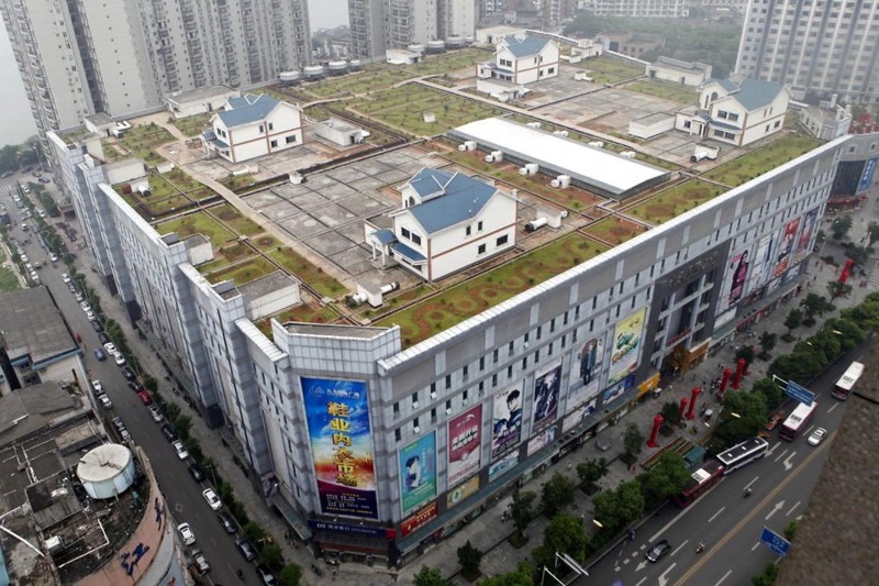 Частные дома на крыше торгового центра - Чжучжоу, Китай