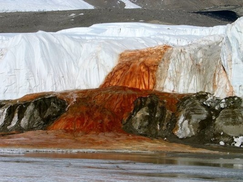 15. Кровоточащий ледник, Антарктида 