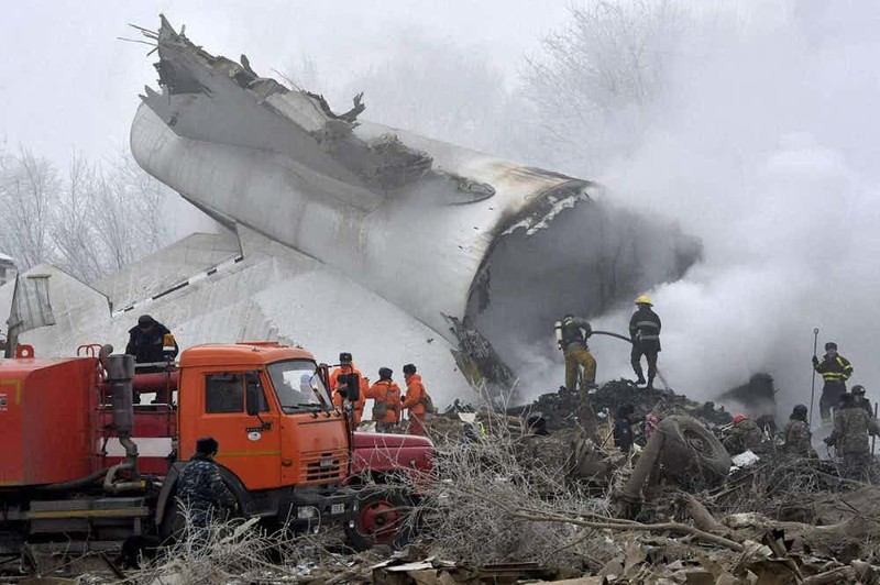 Крушение турецкого самолета в Кыргызстане