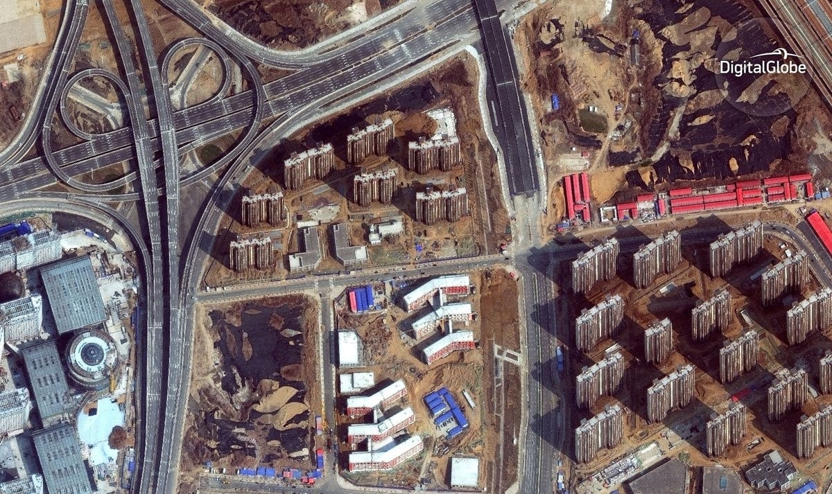 Эти новые спутниковые снимки показывают города-призраки Китая