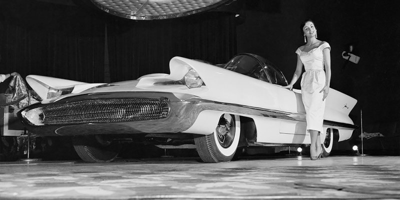 Lincoln Futura, автосалон в Чикаго, январь 1955 года