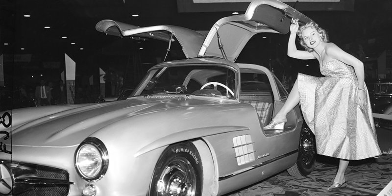 Mercedes-Benz 300 SL, мотор-шоу Херба Шрайнера, Нью-Йорк, февраль 1954 года