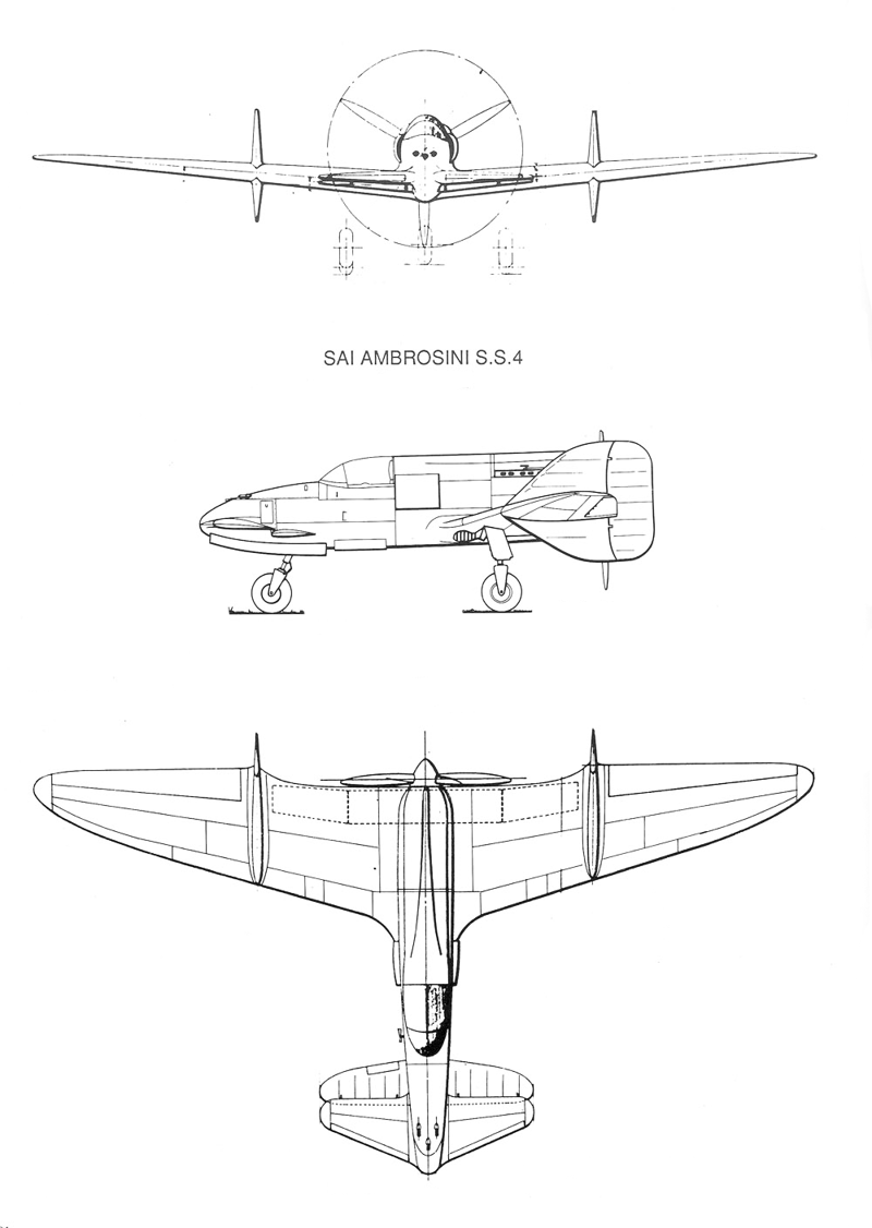 Интересный перехватчик  Ambrosini SS.4