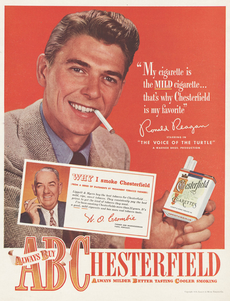 История марок сигарет "Chesterfield", "Winston", "Bond"