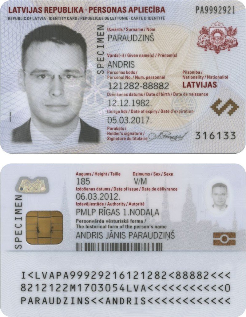ID карта Латвии