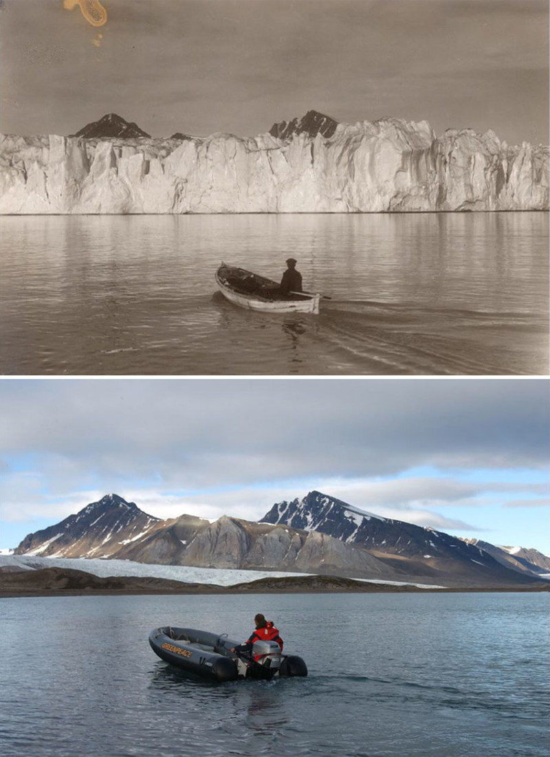 7 шокирующих фотографий, которые показывают, как изменение климата сказалось на арктических ледниках