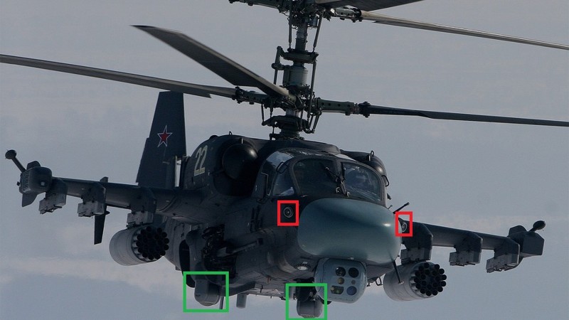 А вот так "Витебск" реализовали на ударных вертолетах Ка-52: