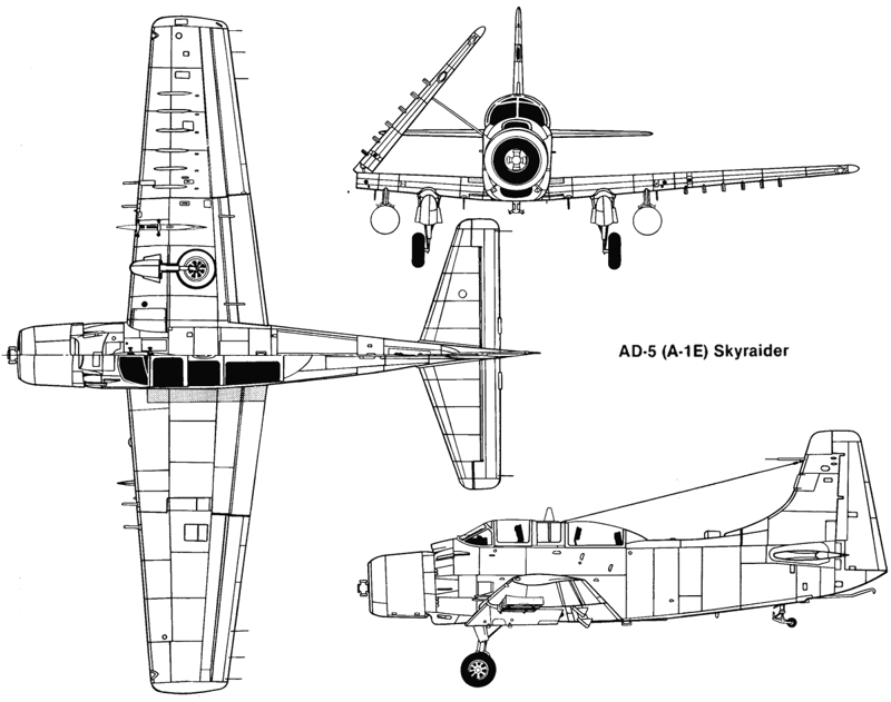 Douglas A-1 Skyraider. Последний из Могикан