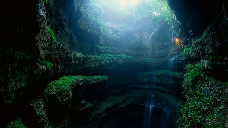 Пещера ласточек, Мексика