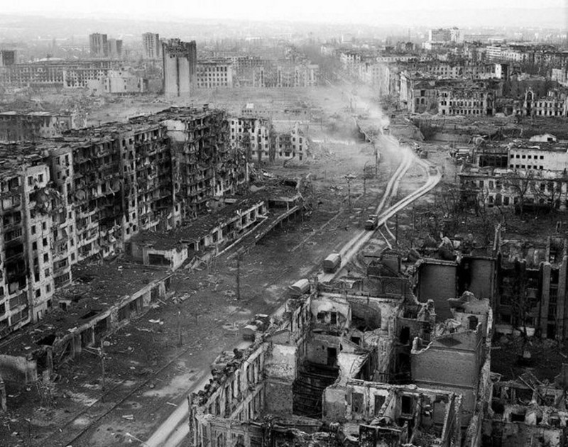 Грозный после штурма, 1995 год, Россия 