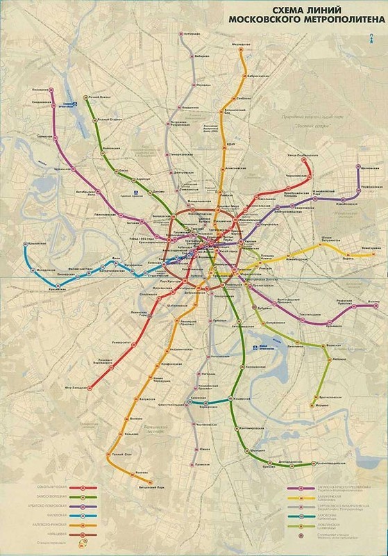 Схема метро москвы карта москвы