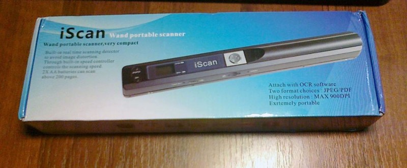 2. Портативный сканер-ручка для документов и фоток. Разрешение 900 точек/дюйм