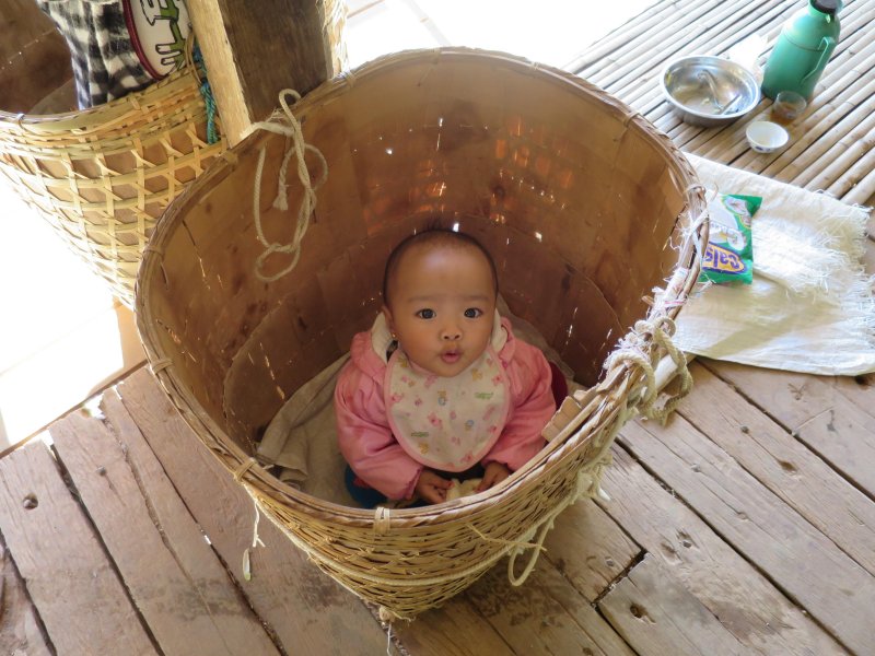 Малышка в корзине 
