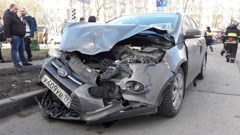 Авария на Коровинском шоссе в Москве