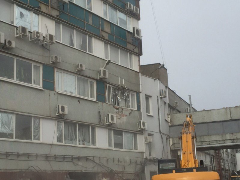 Суровый снос аварийного здания в Воронеже